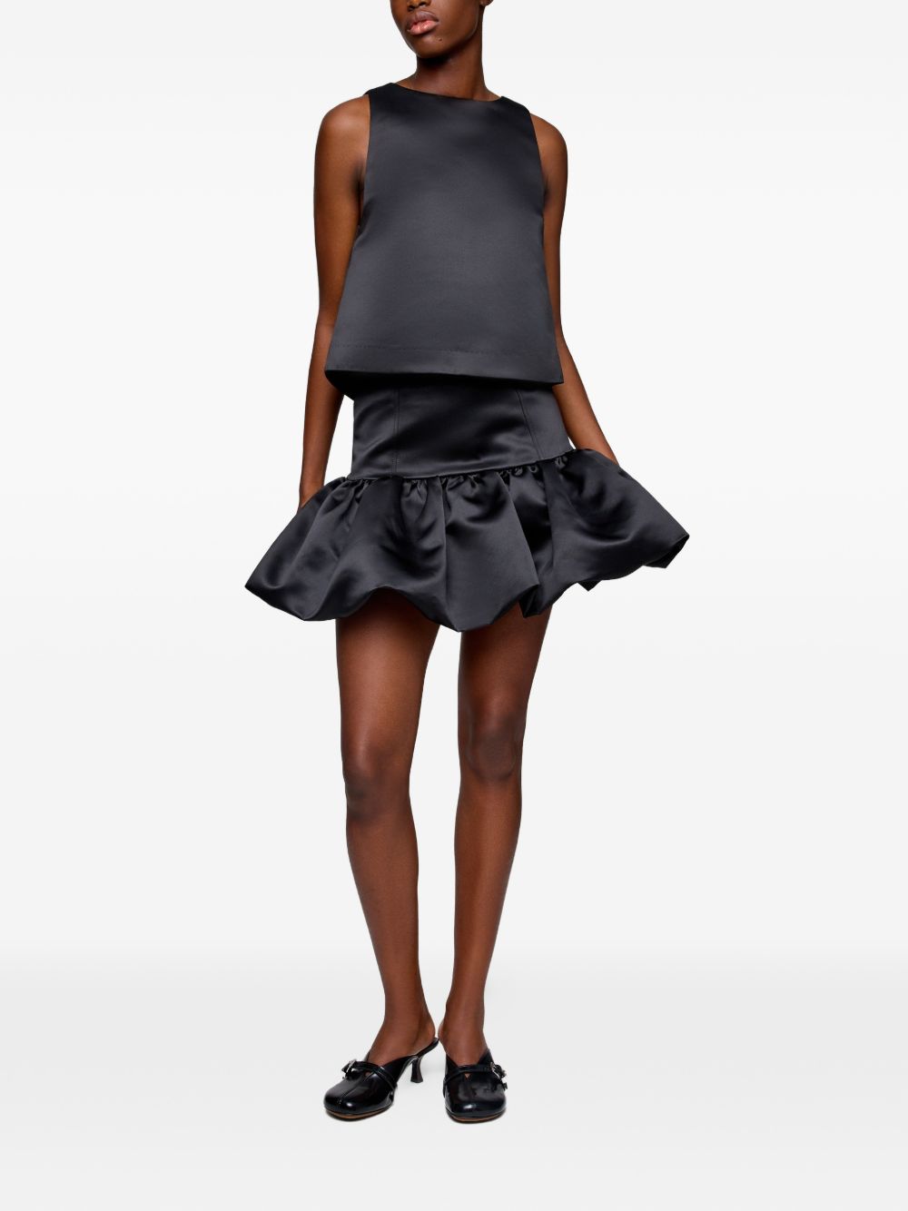 Ganni Ganni Satin mini skirt