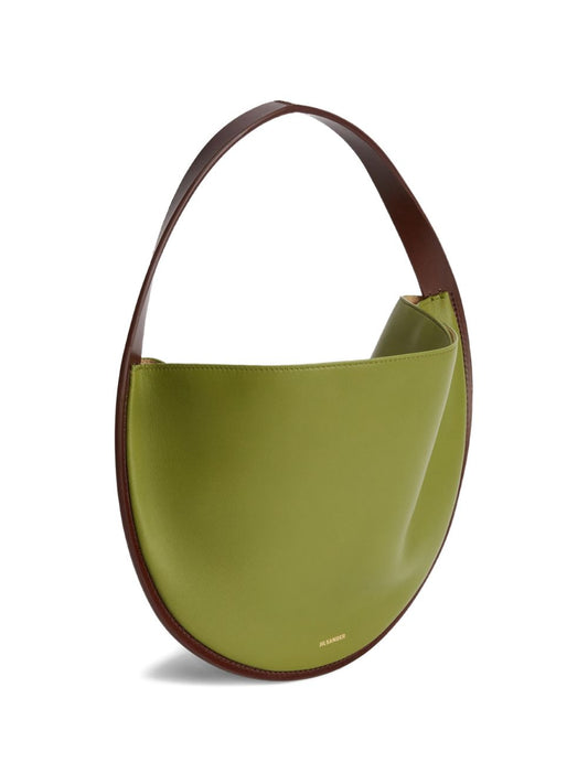 Jil Sander Pivot Leather Shoulder Bag