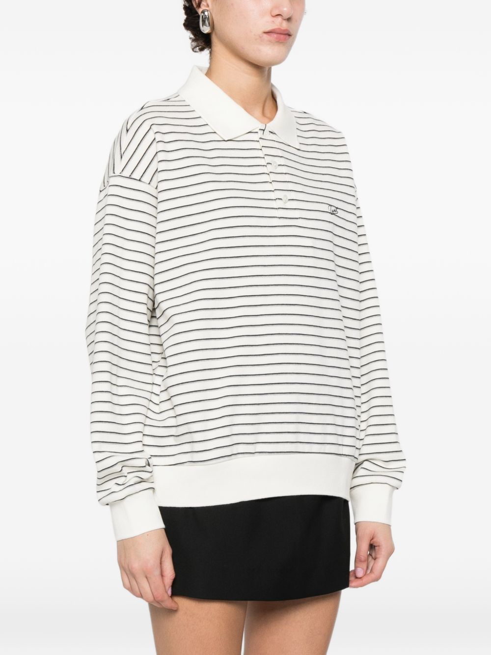 Dunst Dunst Striped cotton polo shirt