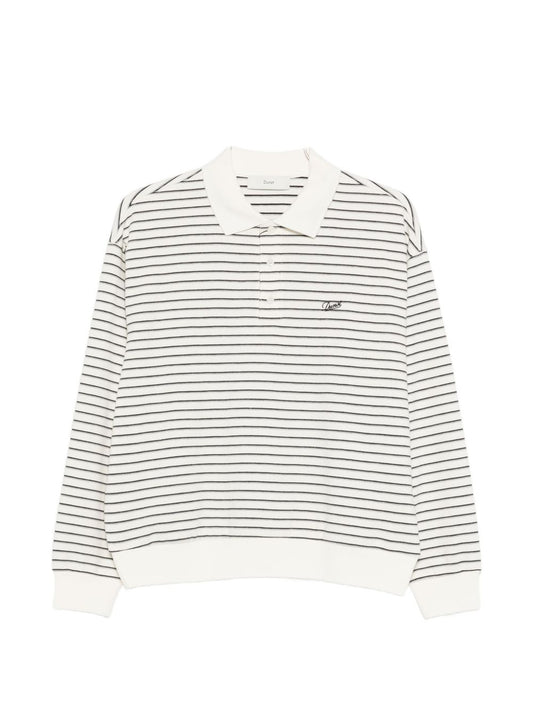 Dunst Dunst Striped cotton polo shirt