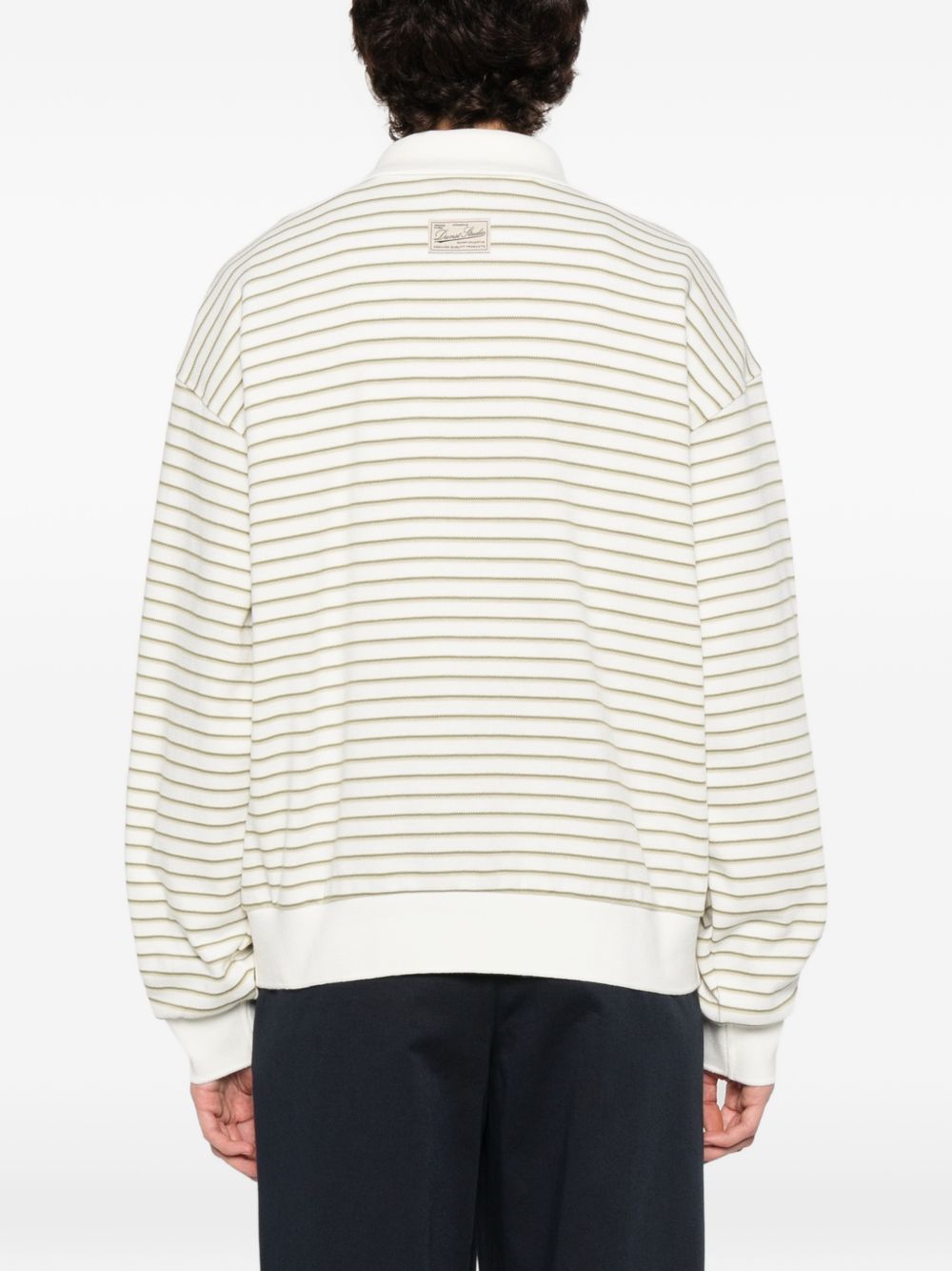 Dunst Dunst Striped cotton polo shirt