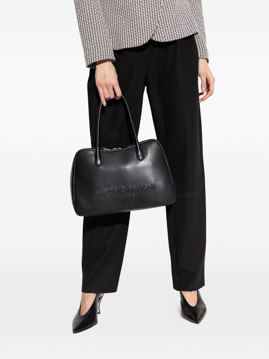 Emporio Armani Eagle Club Capsule Collection Soft Leather Shoulder Bag