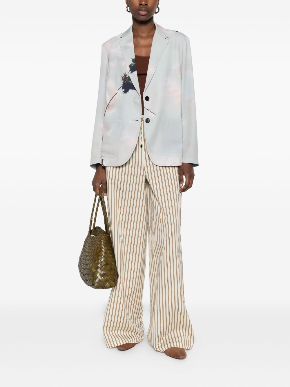 SISSIOTTOSTYLE Sissiottostyle Printed single-breasted blazer jacket