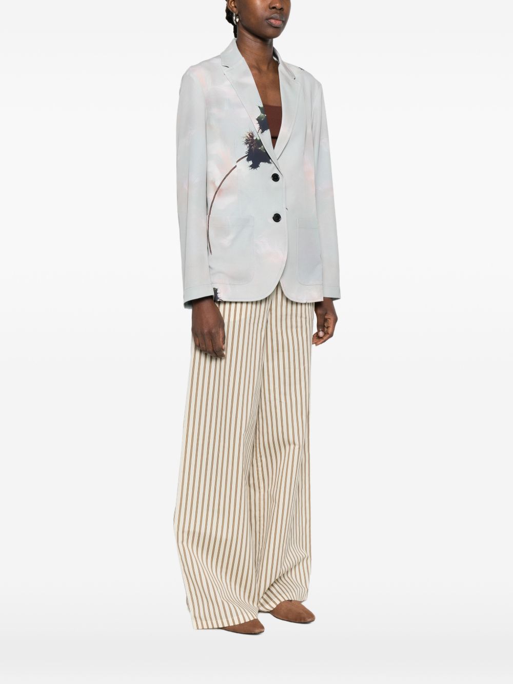SISSIOTTOSTYLE Sissiottostyle Printed single-breasted blazer jacket