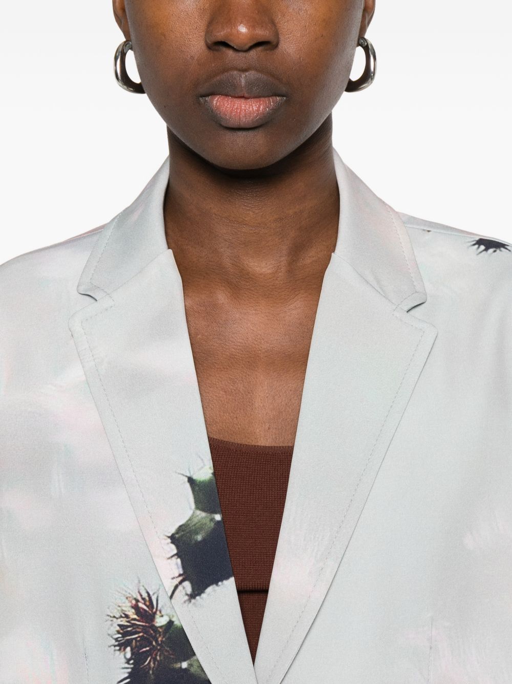 SISSIOTTOSTYLE Sissiottostyle Printed single-breasted blazer jacket
