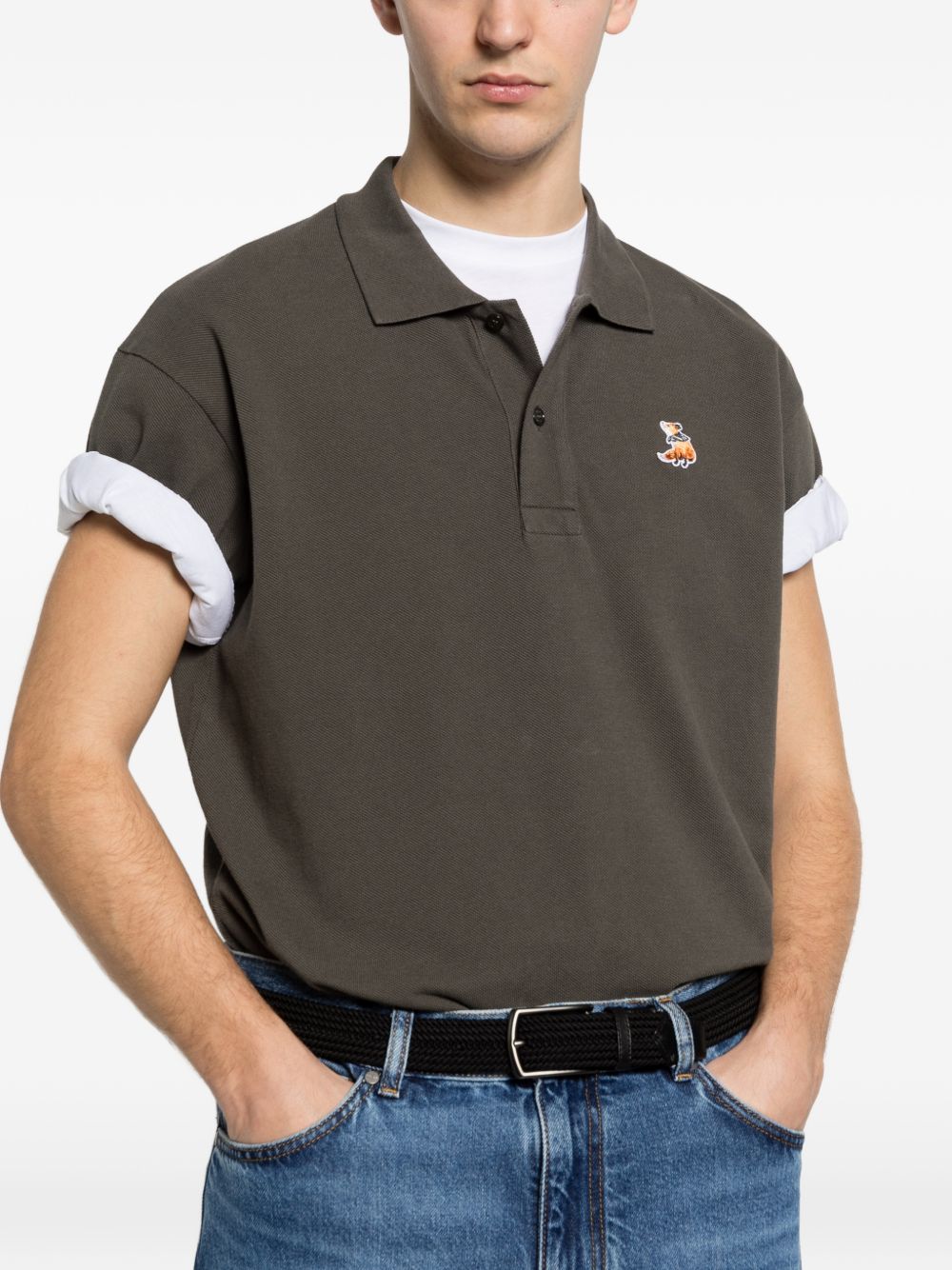 Maison Kitsuné Maison Kitsuné Dreaming Fox comfort polo shirt