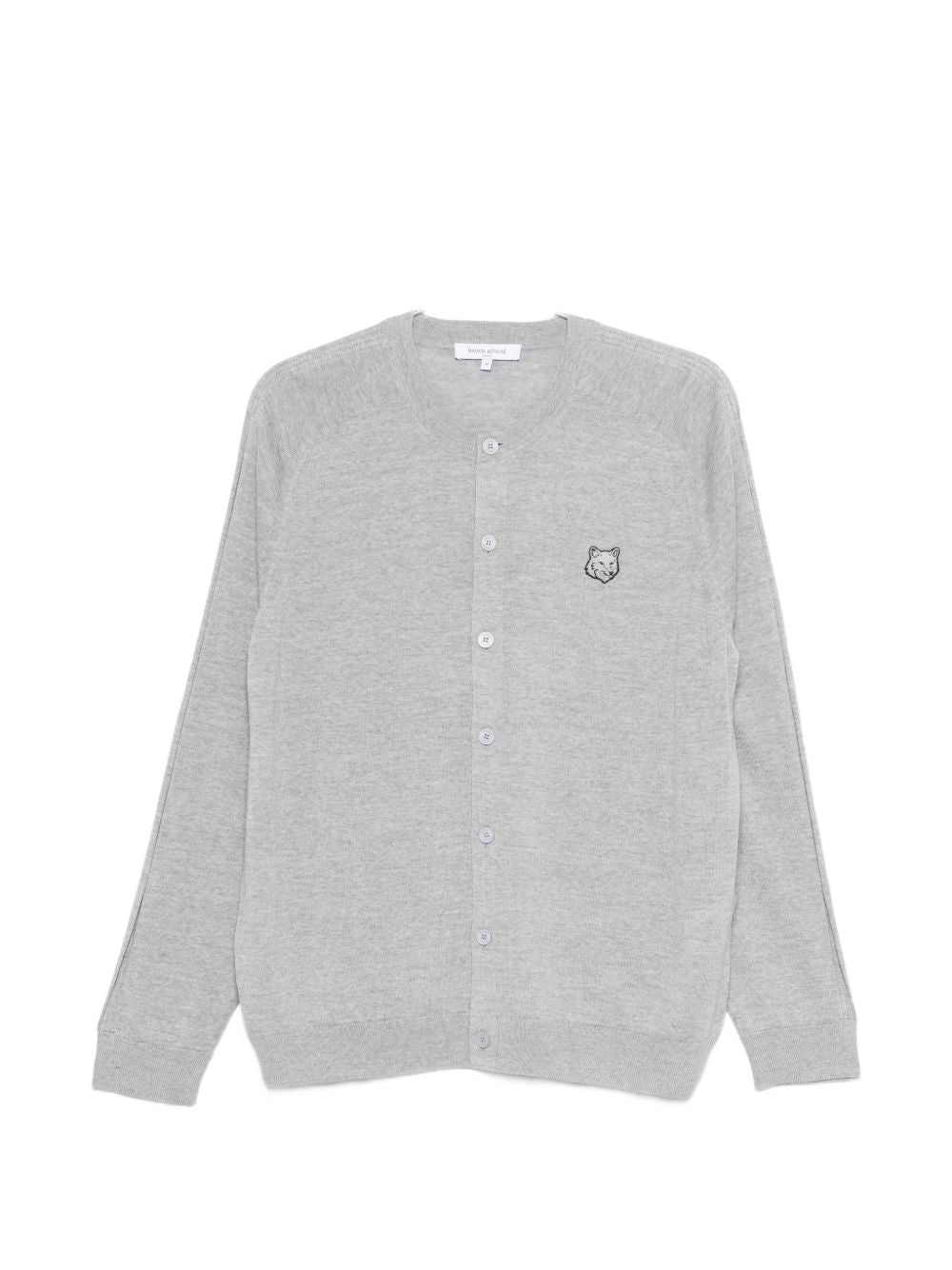 Maison Kitsuné Maison Kitsuné Fox head patch cardigan