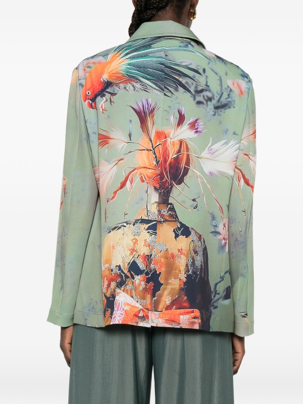 SISSIOTTOSTYLE Sissiottostyle Printed single-breasted blazer jacket