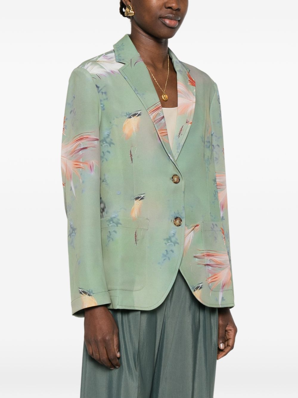 SISSIOTTOSTYLE Sissiottostyle Printed single-breasted blazer jacket
