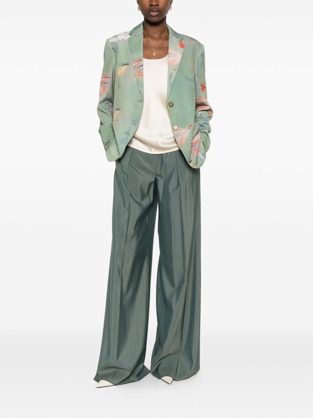 SISSIOTTOSTYLE Sissiottostyle Printed single-breasted blazer jacket