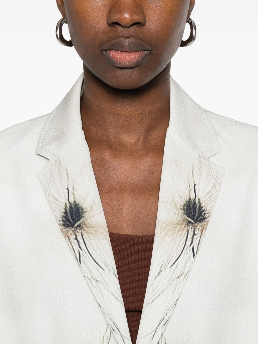 SISSIOTTOSTYLE Sissiottostyle Printed single-breasted blazer jacket