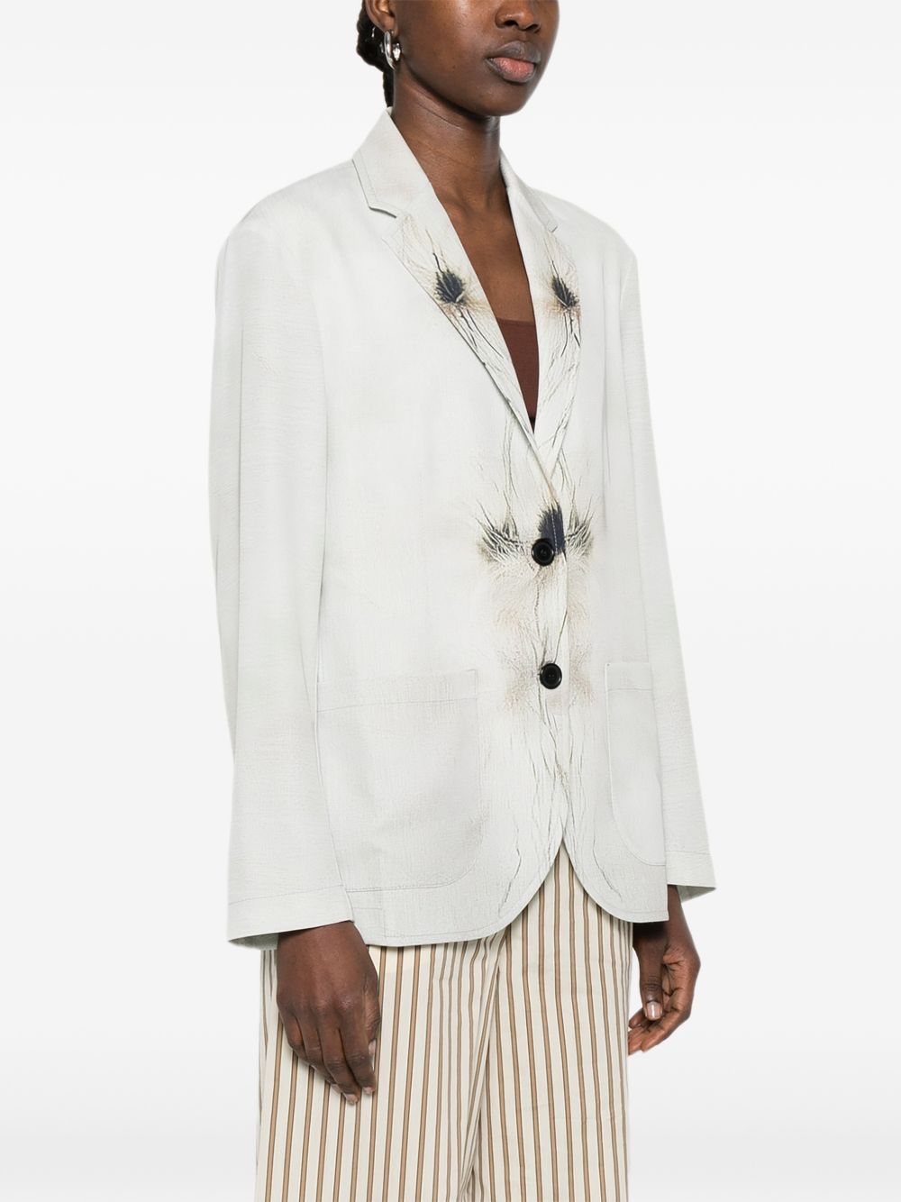 SISSIOTTOSTYLE Sissiottostyle Printed single-breasted blazer jacket