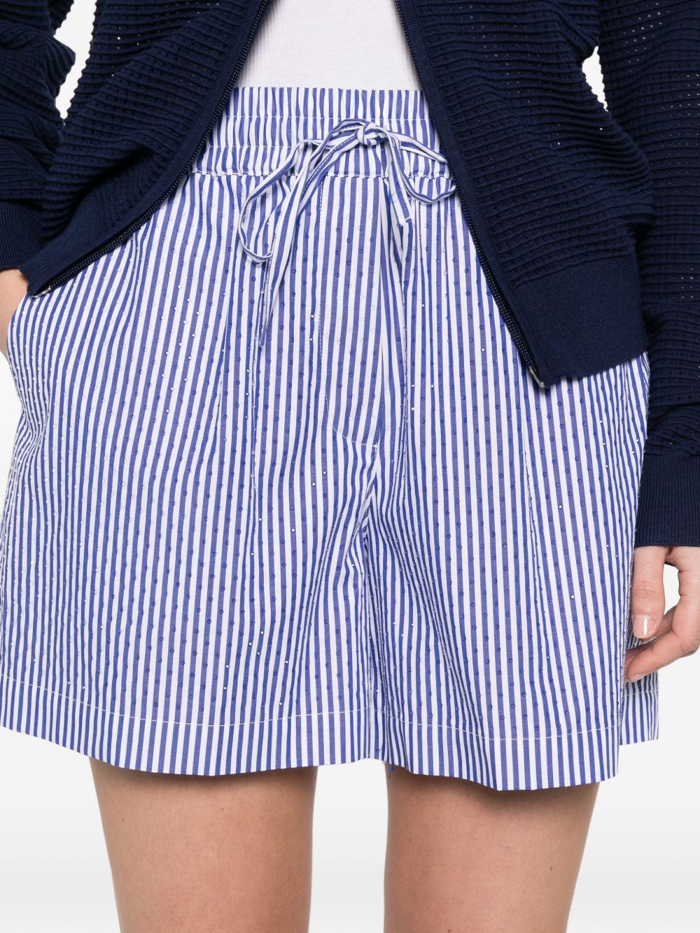 Parosh Parosh Striped cotton shorts