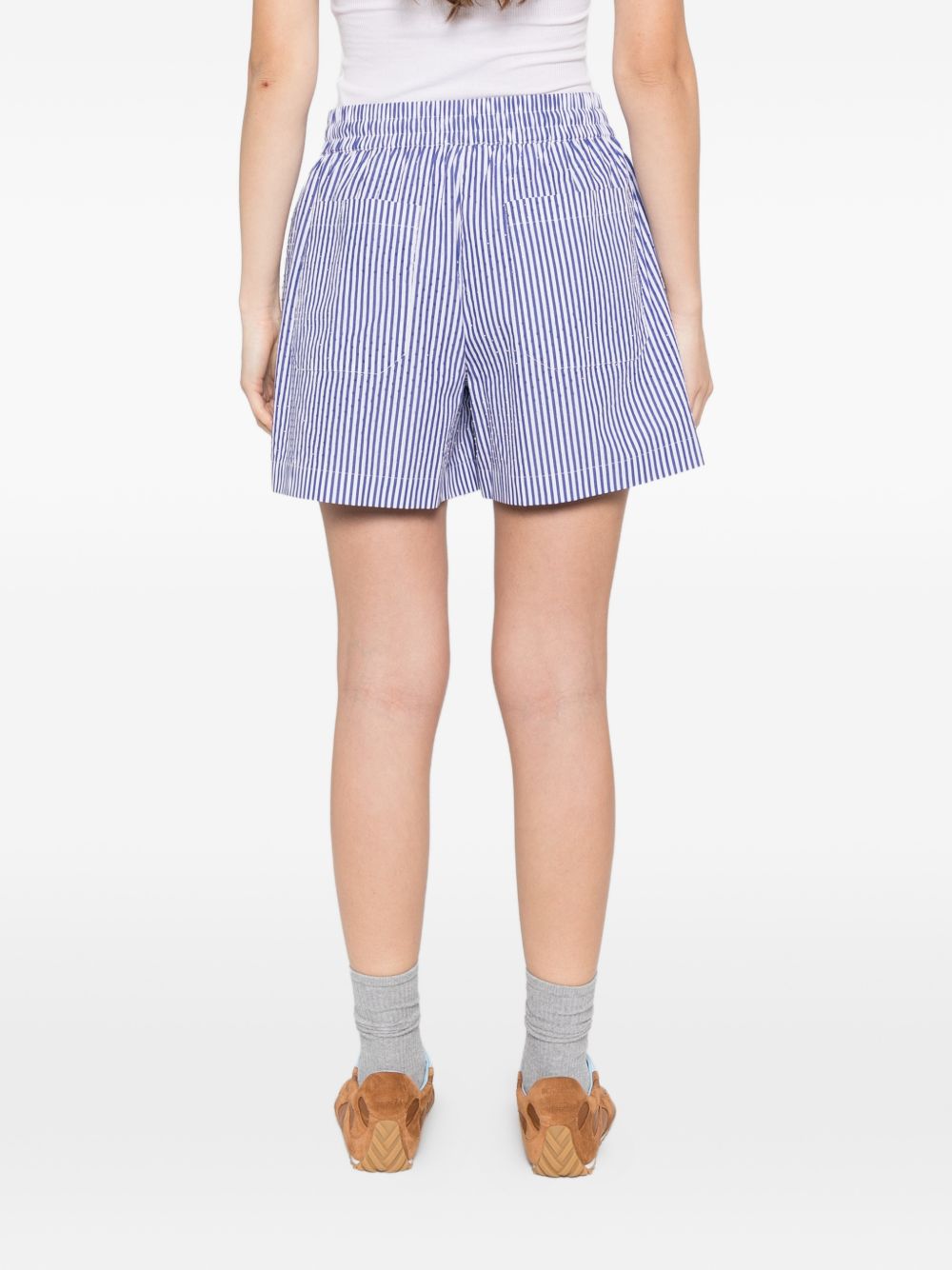 Parosh Parosh Striped cotton shorts