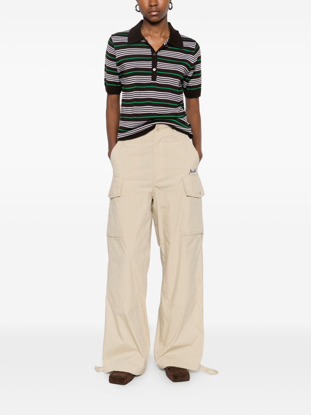 Parosh Parosh P.A.R.O.S.H. Nylon and cotton trousers