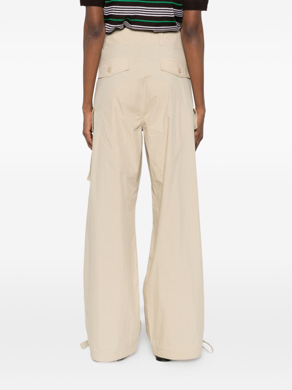 Parosh Parosh P.A.R.O.S.H. Nylon and cotton trousers