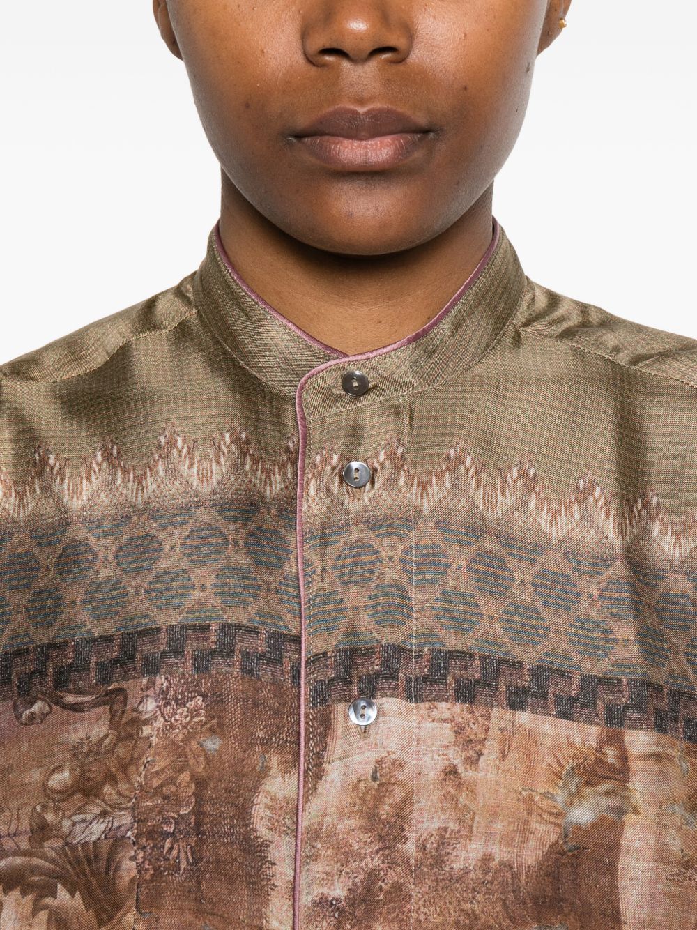 Pierre Louis Mascia Pierre Louis Mascia Printed silk shirt