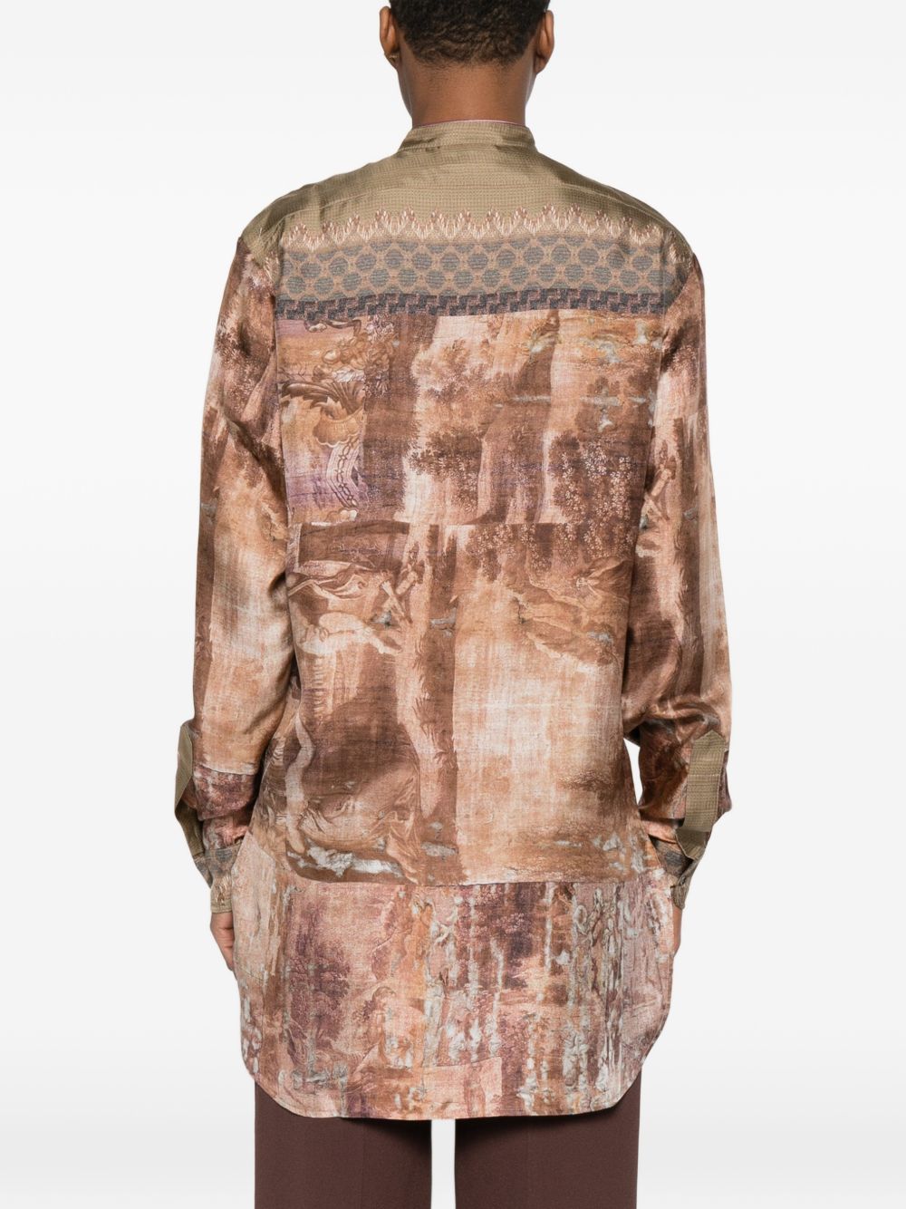 Pierre Louis Mascia Pierre Louis Mascia Printed silk shirt