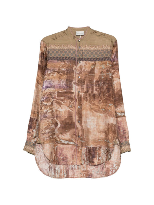Pierre Louis Mascia Pierre Louis Mascia Printed silk shirt