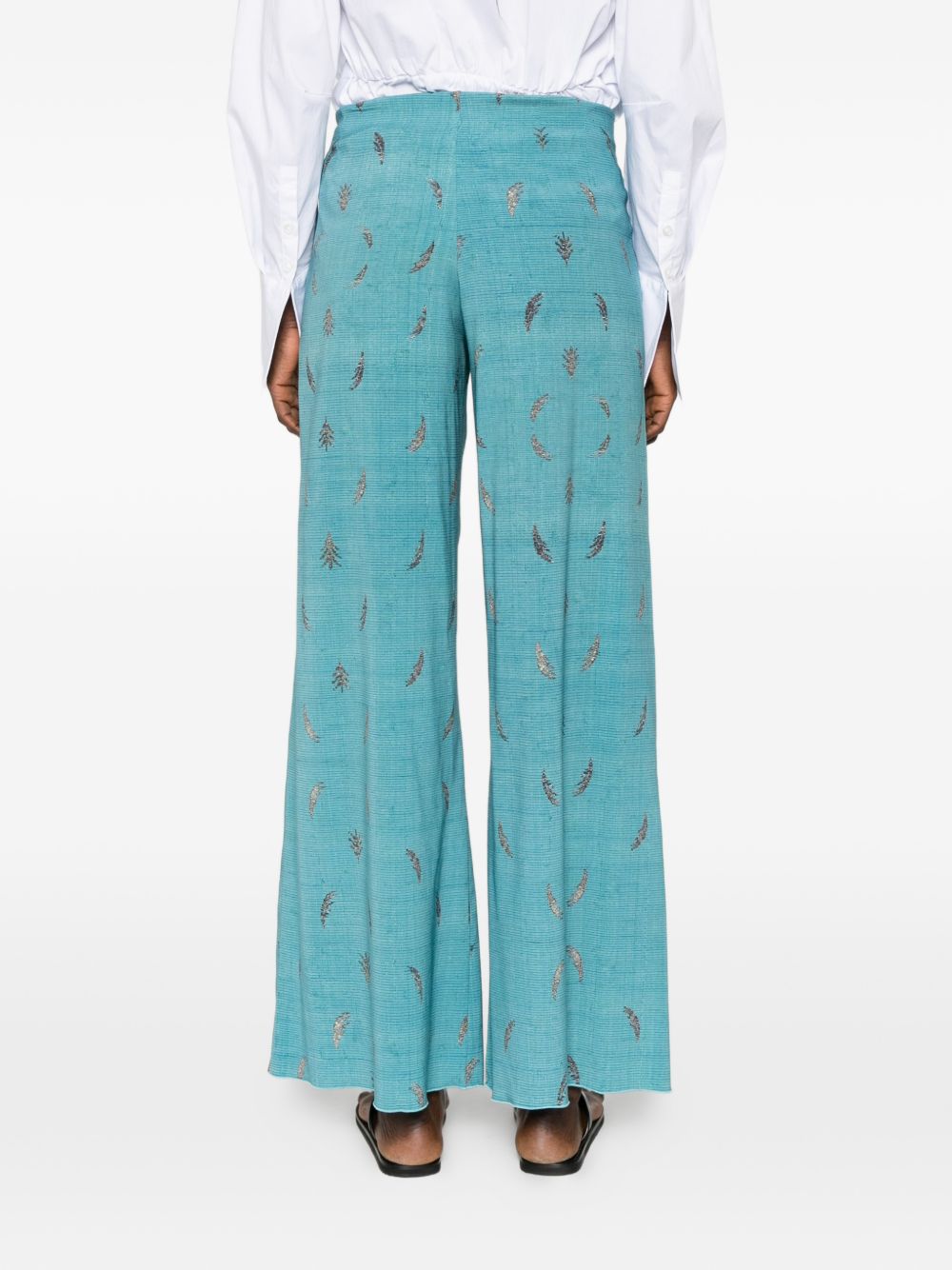 Pierre Louis Mascia Pierre Louis Mascia Printed silk trousers