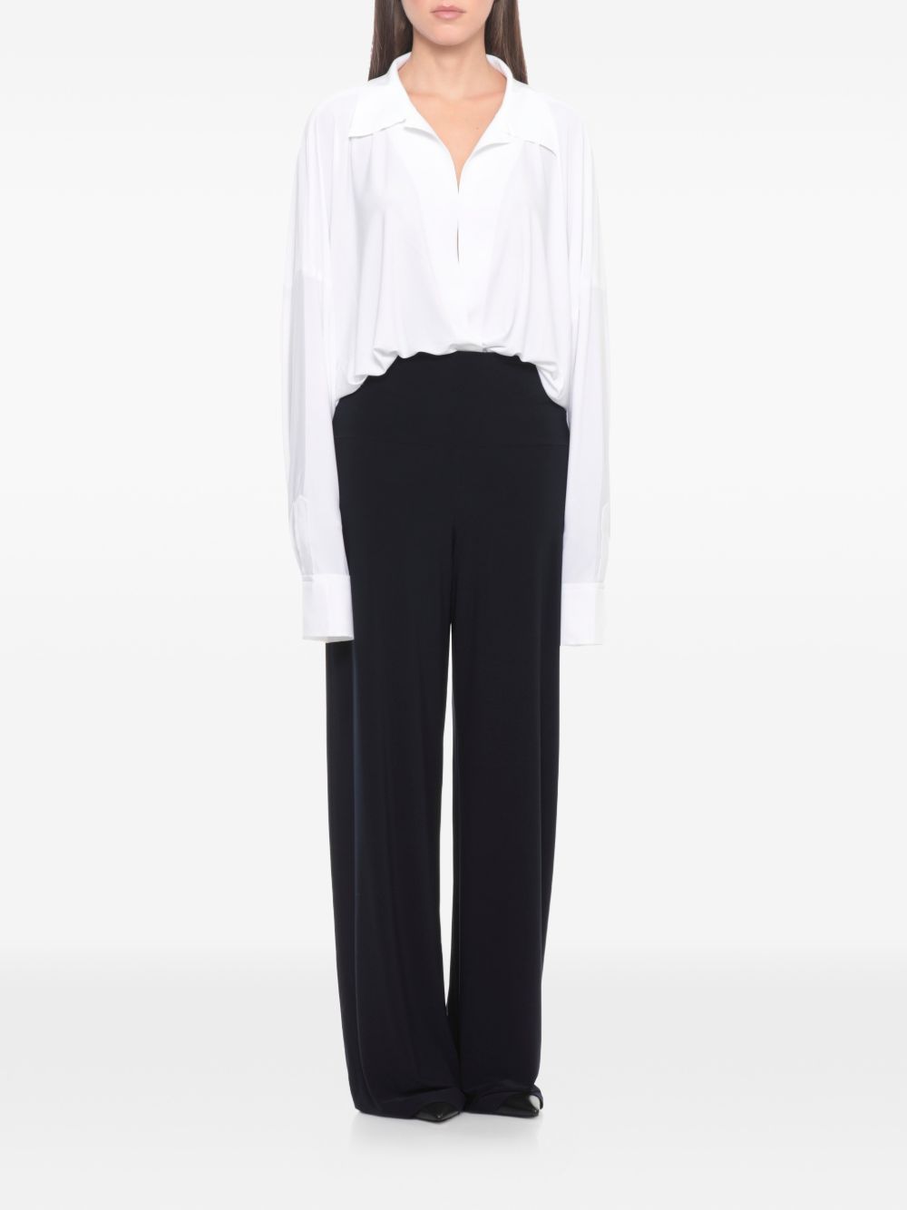 Norma Kamali Norma Kamali Oversized shirt bodysuit
