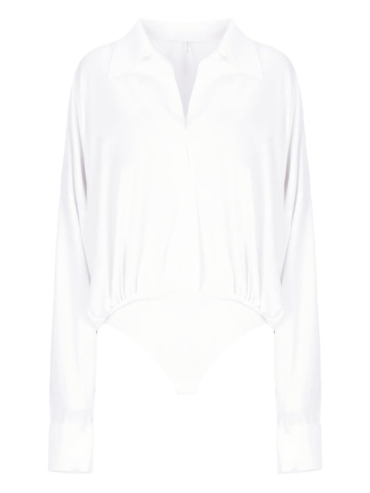 Norma Kamali Norma Kamali Oversized shirt bodysuit