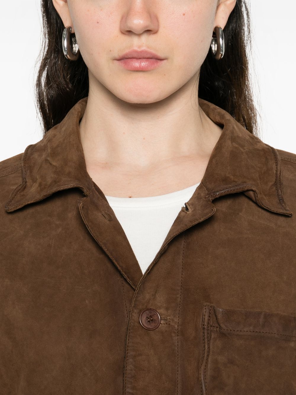 Parosh Parosh P.A.R.O.S.H. Suede leather jacket