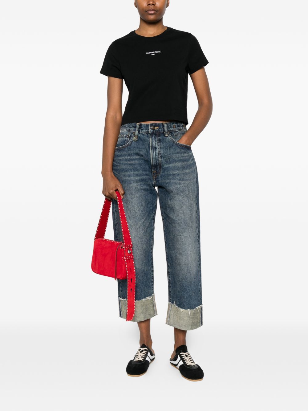 Maison Kitsuné Maison Kitsuné Logo cotton t-shirt