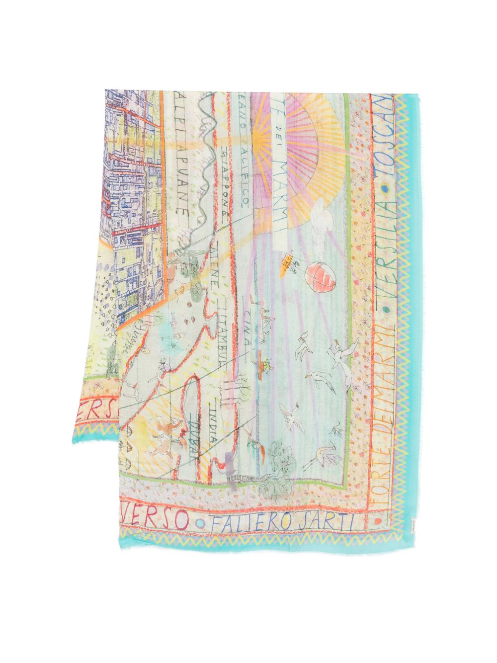 Faliero Sarti Faliero Sarti Forte Dei Marmi silk blend stole