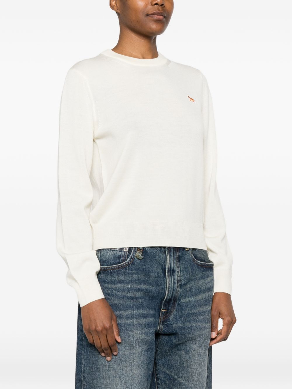Maison Kitsuné Maison Kitsuné Baby Fox wool crewneck jumper