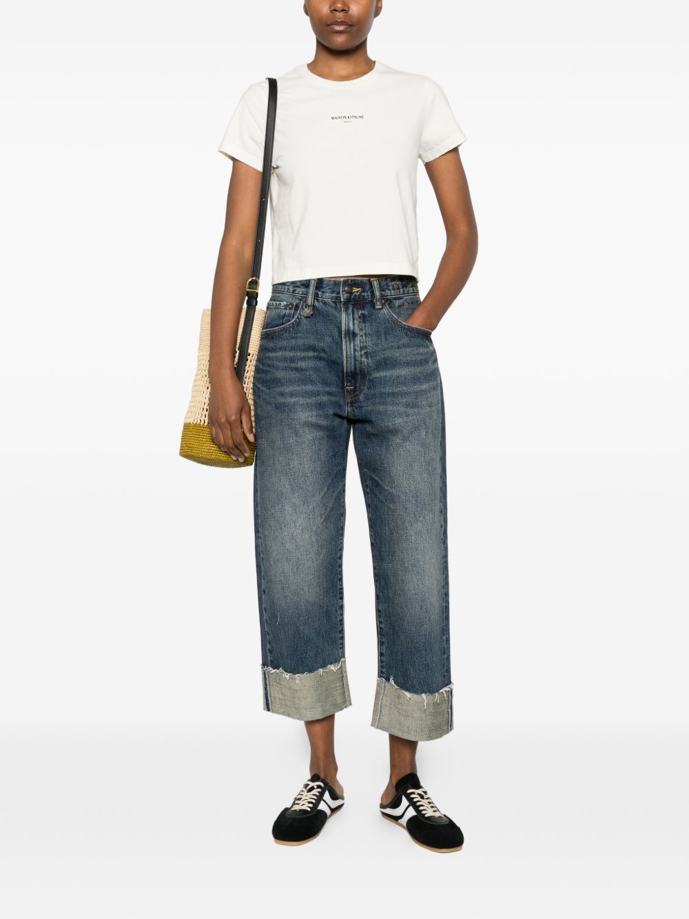 Maison Kitsuné Maison Kitsuné Logo cotton t-shirt