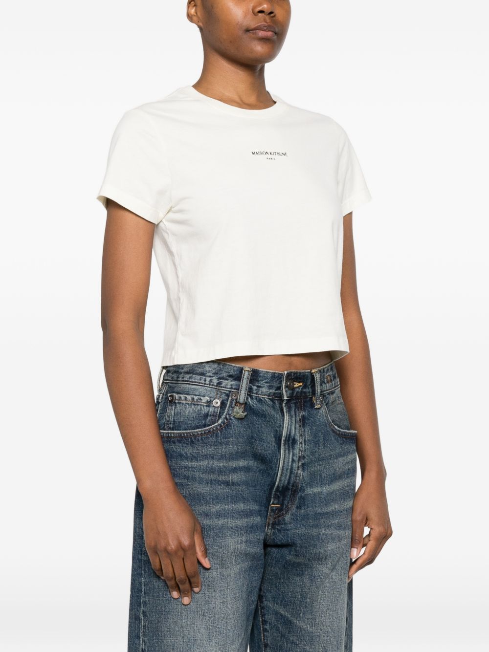Maison Kitsuné Maison Kitsuné Logo cotton t-shirt