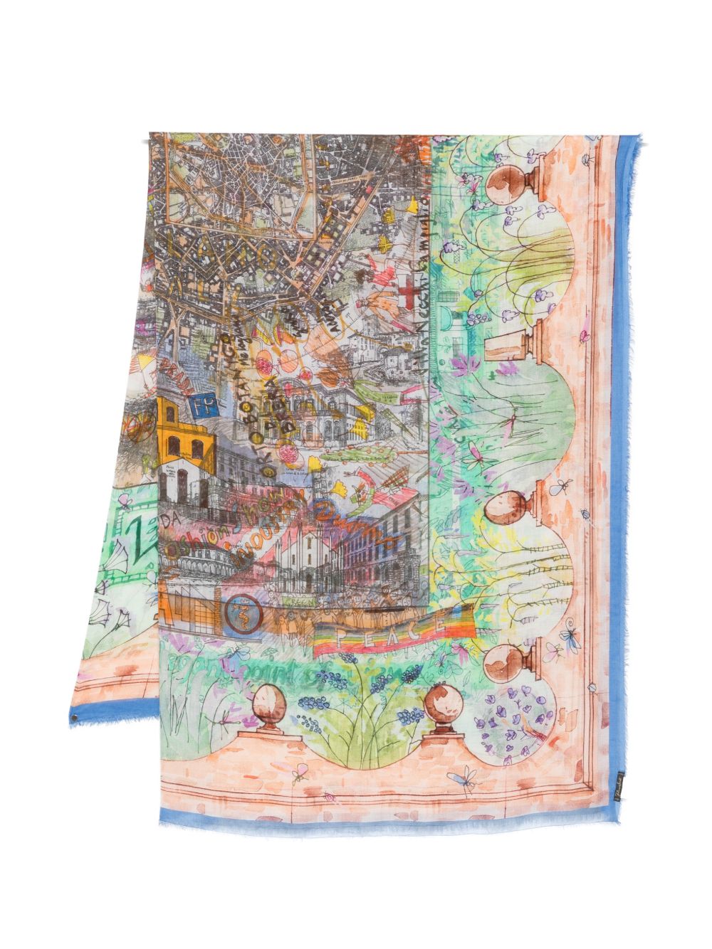 Faliero Sarti Faliero Sarti Milano silk blend stole