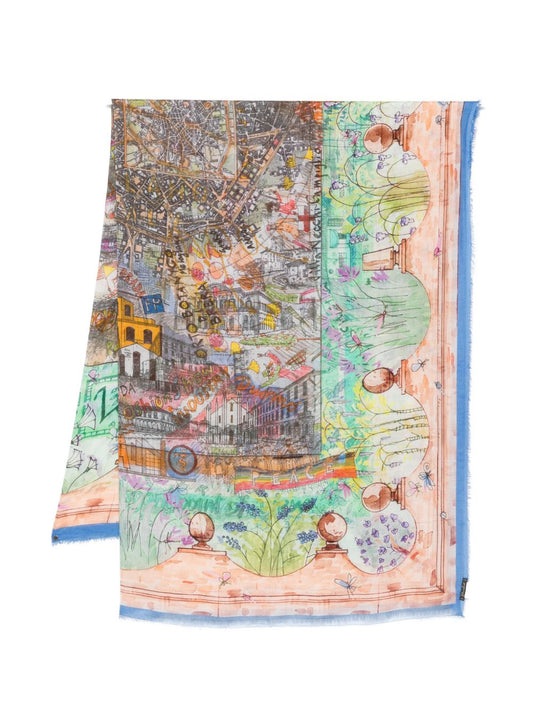 Faliero Sarti Faliero Sarti Milano silk blend stole