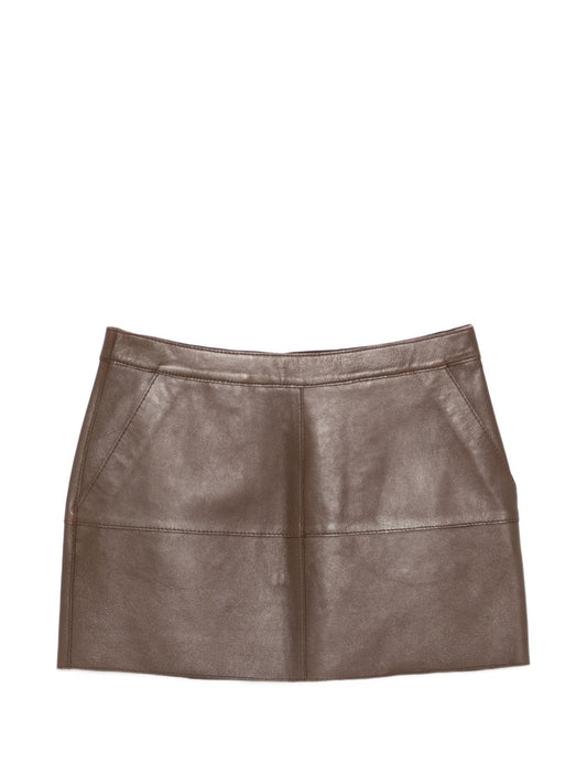 Parosh Parosh P.A.R.O.S.H. Leather mini skirt