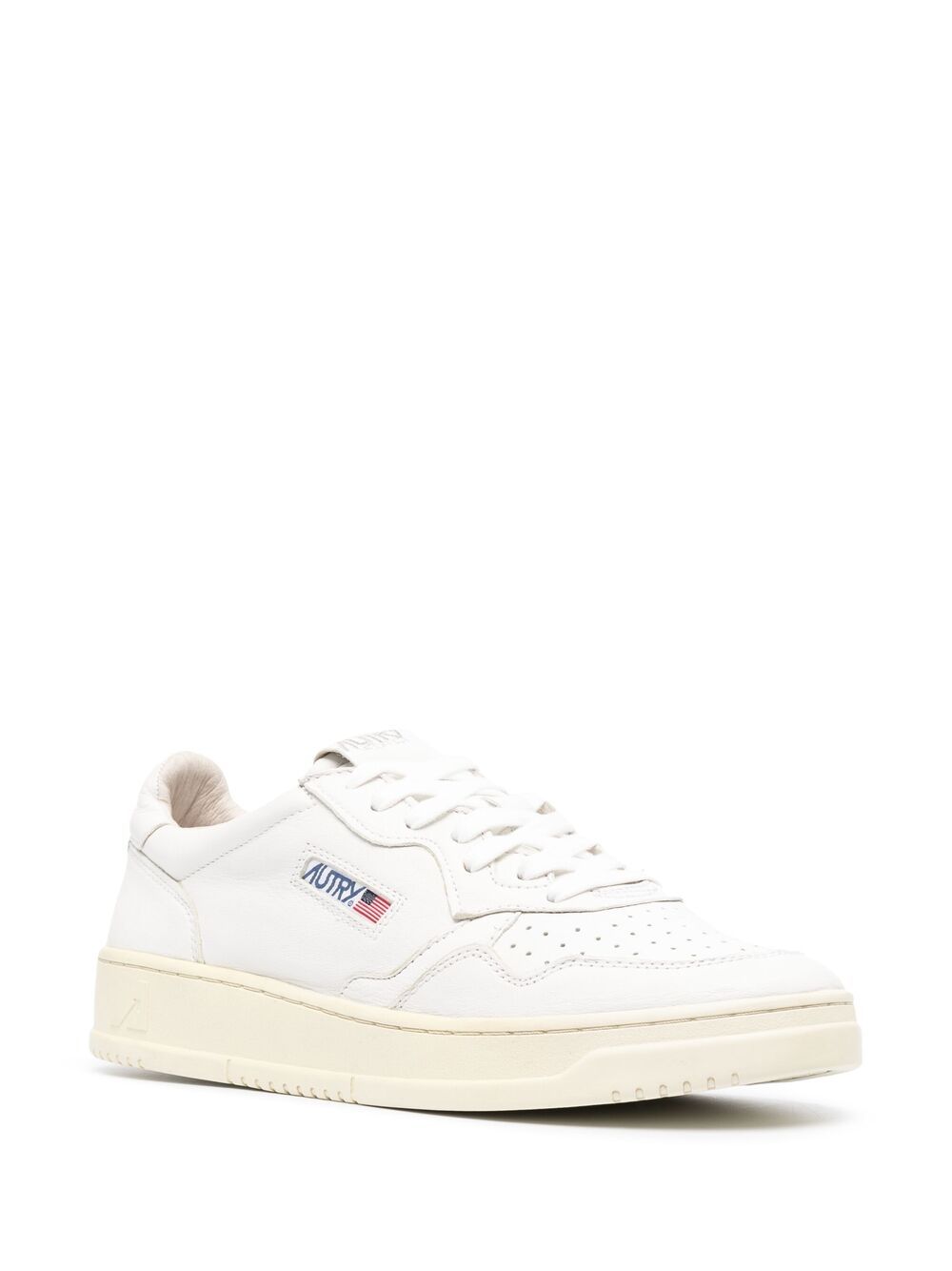 Autry Autry MEDALIST LOW SNEAKERS IN WHITE LEATHER
