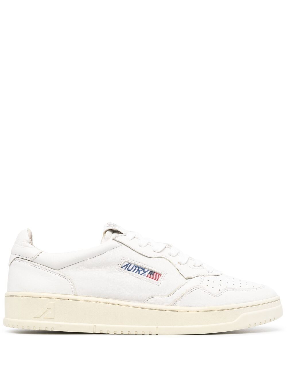 Autry Autry MEDALIST LOW SNEAKERS IN WHITE LEATHER