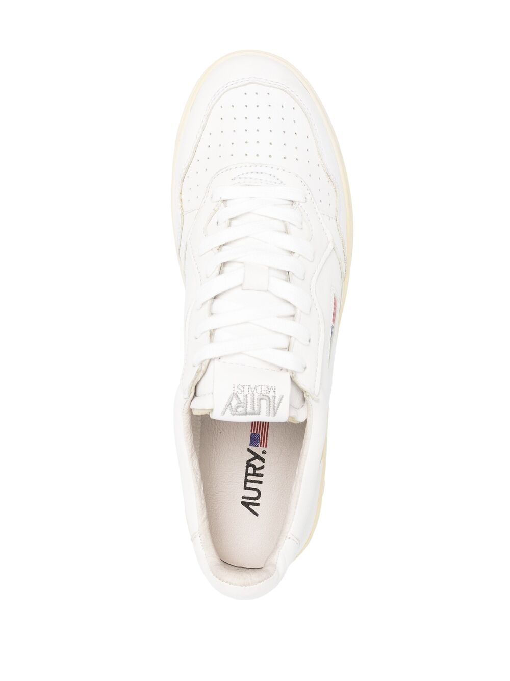 Autry Autry MEDALIST LOW SNEAKERS IN WHITE LEATHER