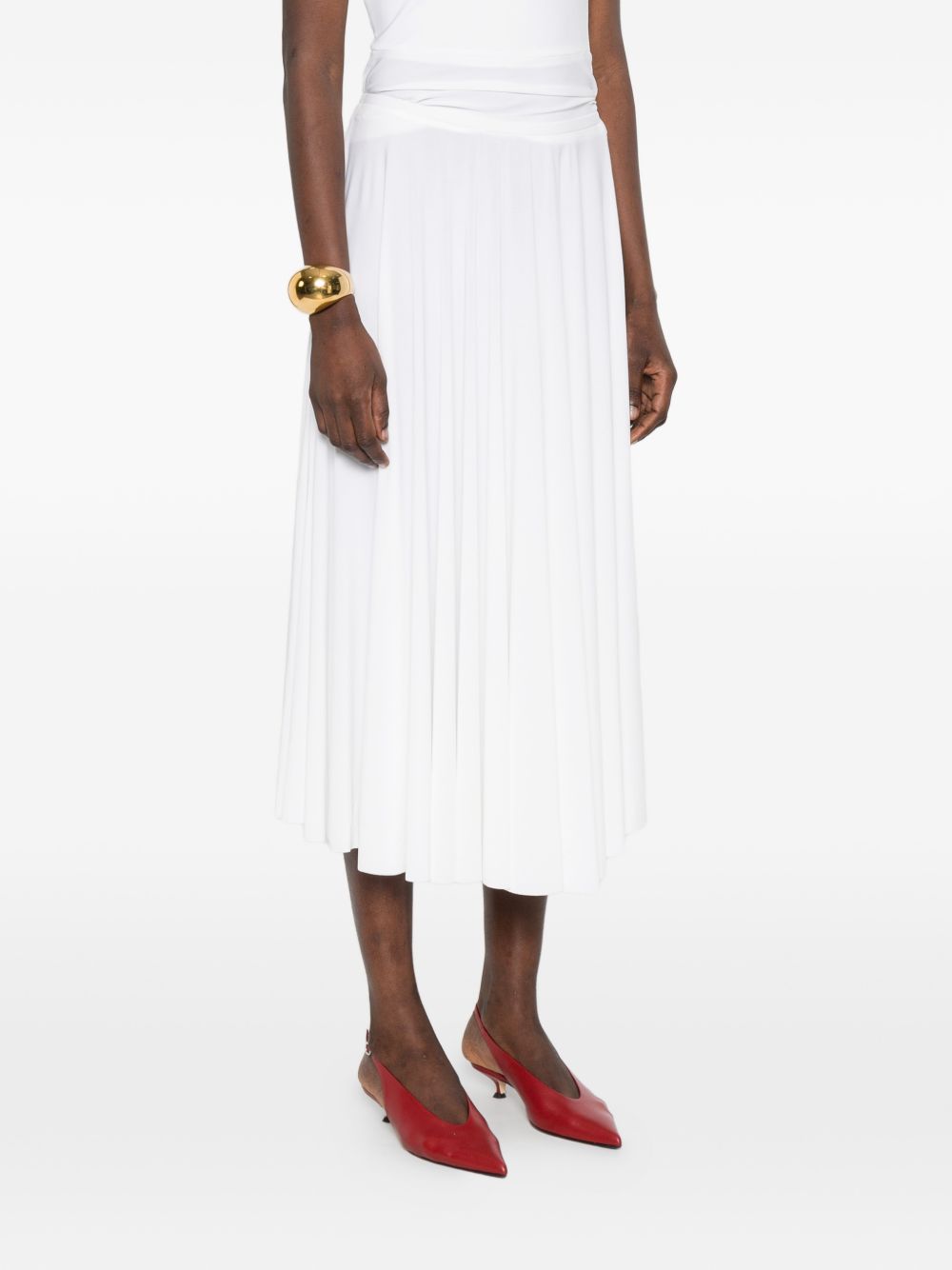 Norma Kamali Norma Kamali Flared midi skirt