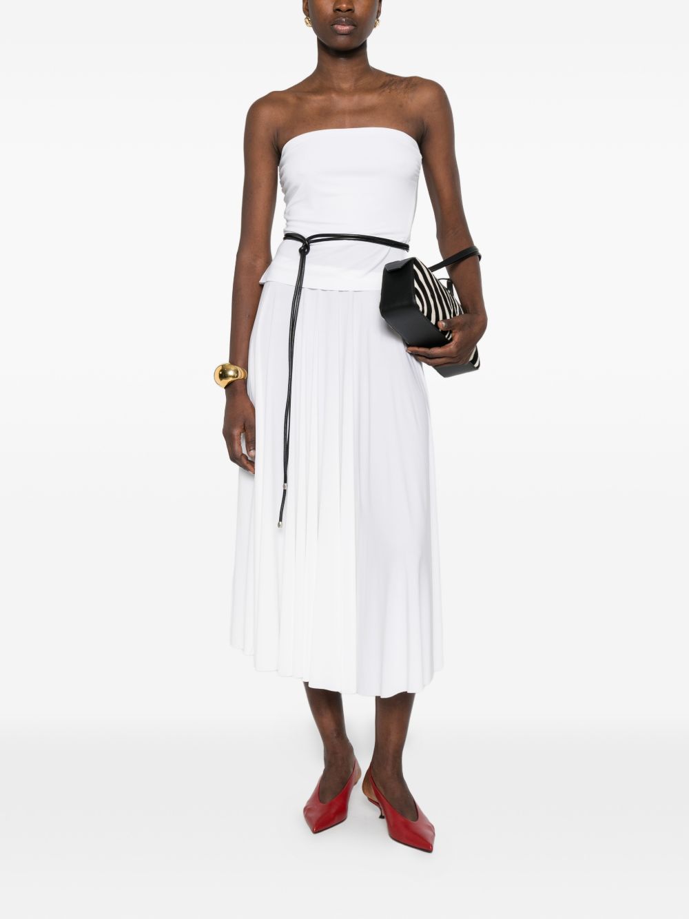 Norma Kamali Norma Kamali Flared midi skirt