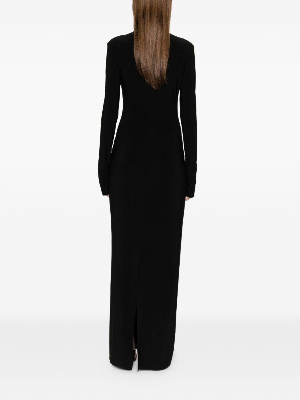 Norma Kamali Norma Kamali Turtle-neck long dress