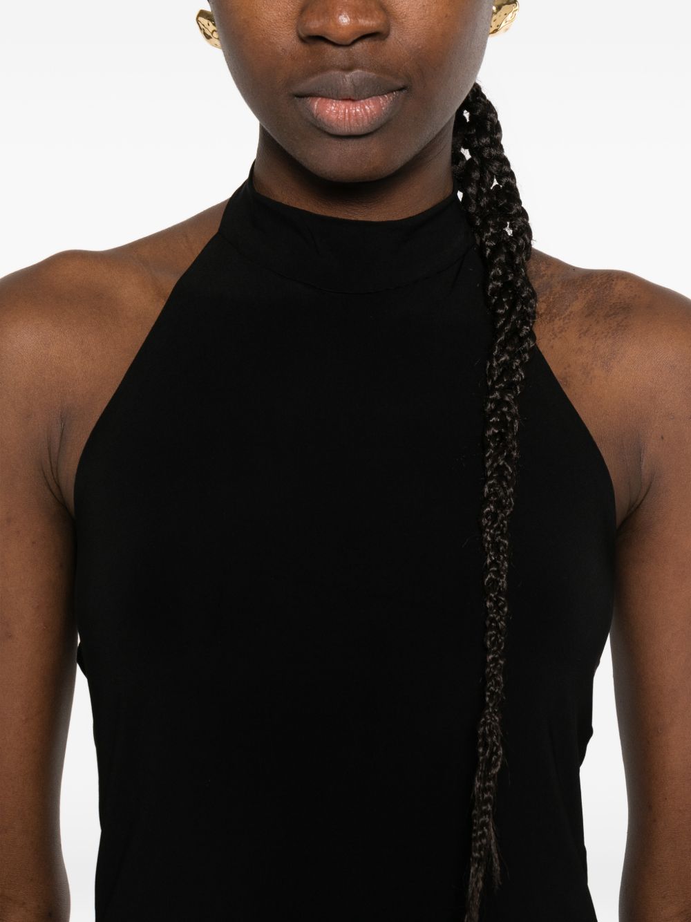 Norma Kamali Norma Kamali Halterneck mini dress