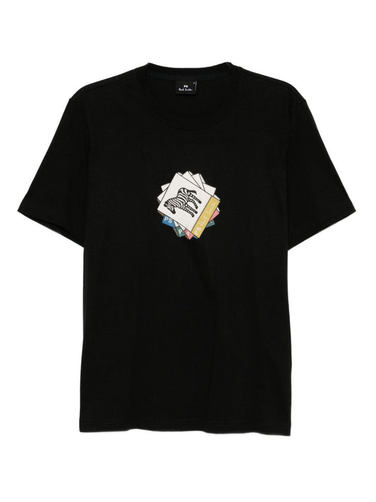 PS By Paul Smith Ps By Paul Smith Zebra organic cotton t-shirt