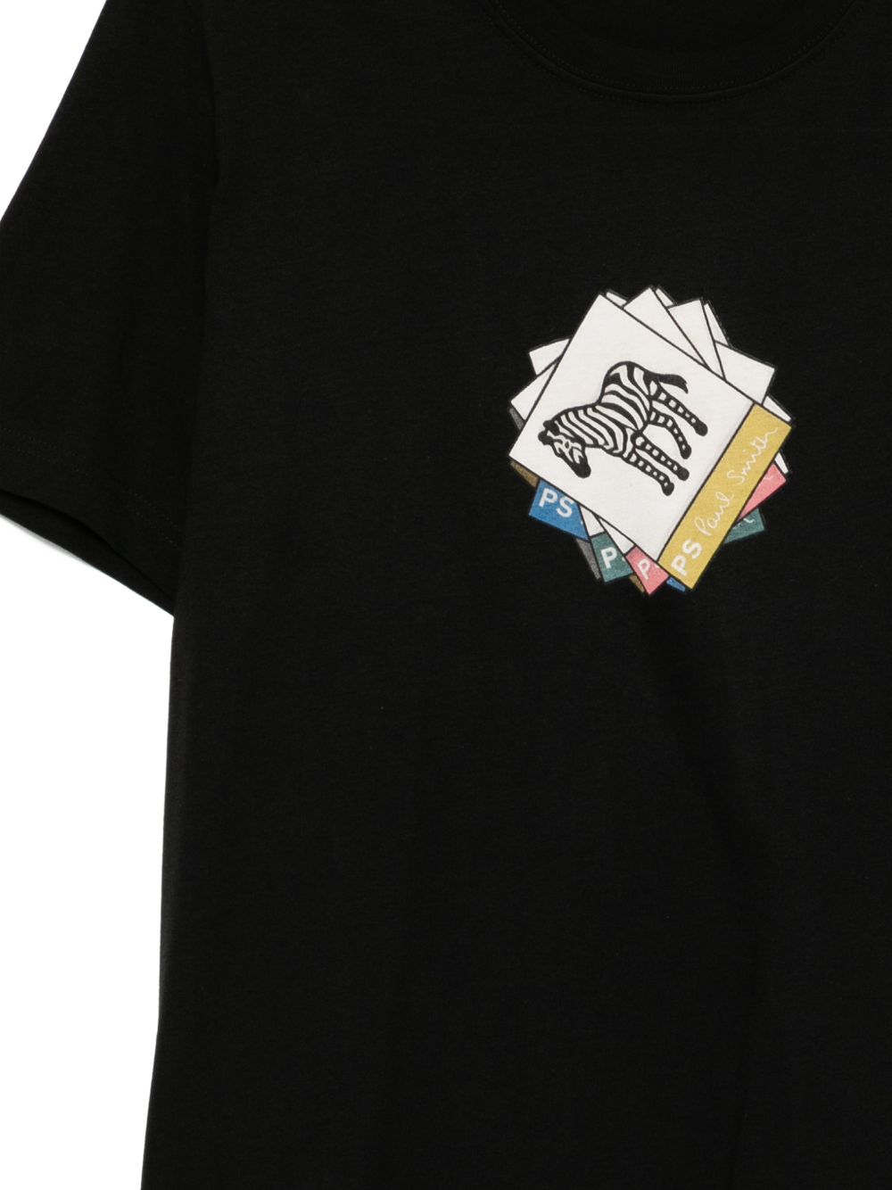 PS By Paul Smith Ps By Paul Smith Zebra organic cotton t-shirt