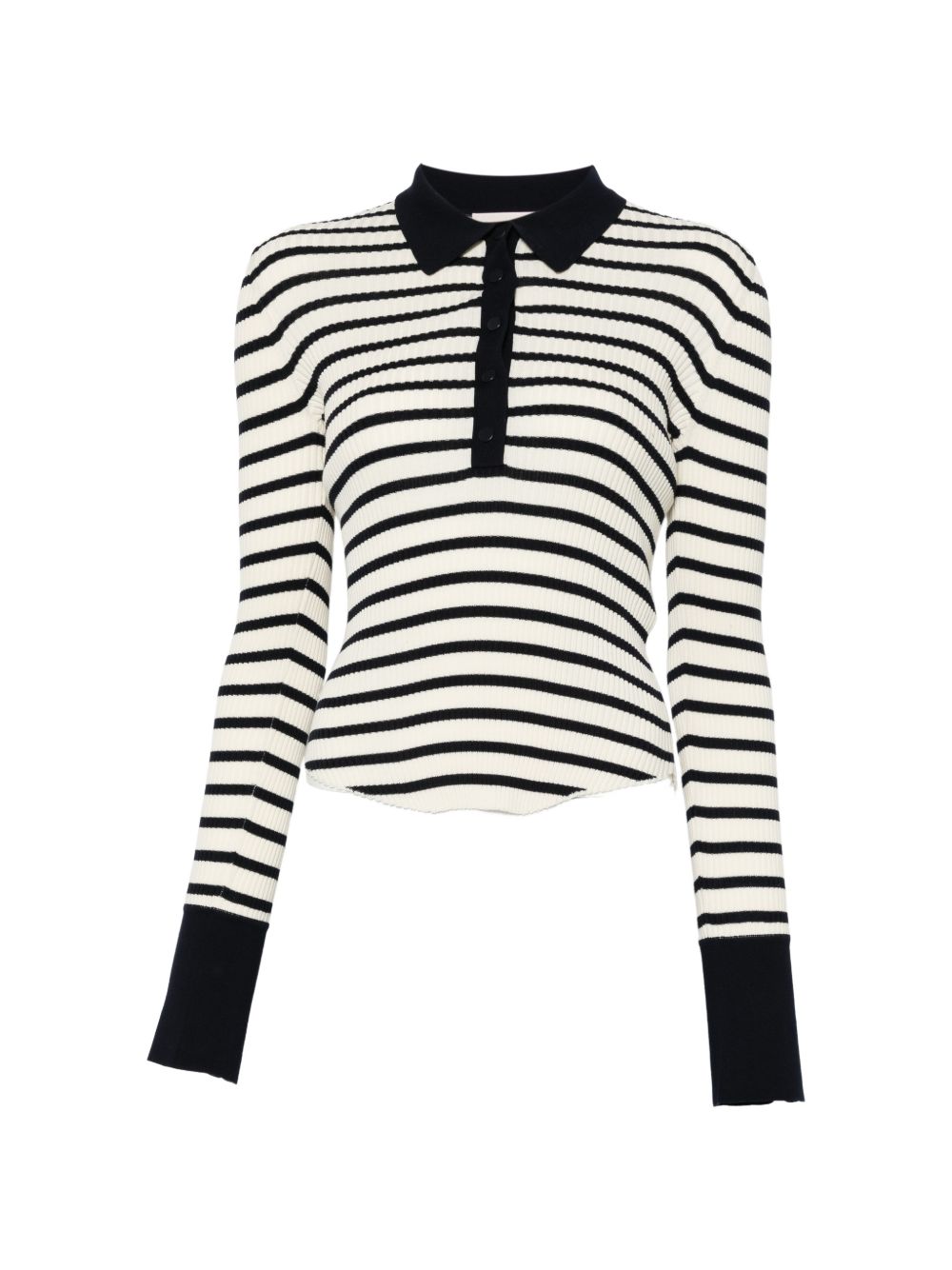 Semicouture Semicouture Aida striped cotton polo shirt