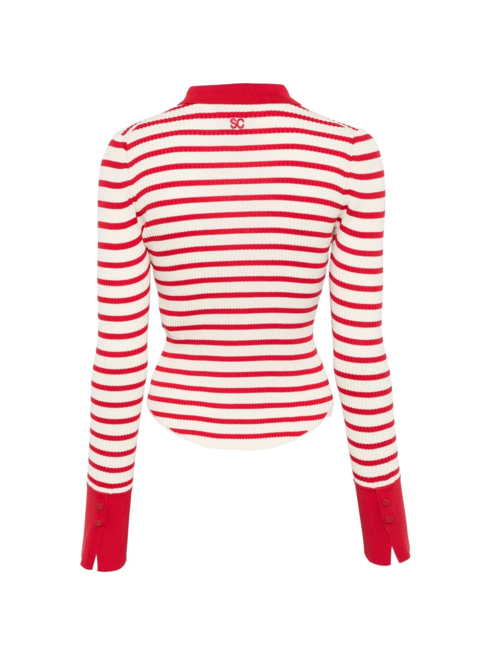 Semicouture Semicouture Aida striped cotton polo shirt