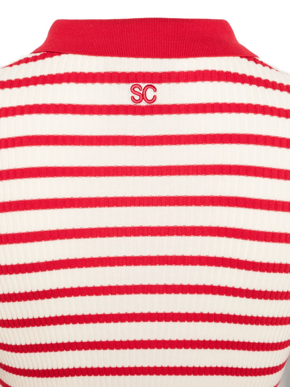 Semicouture Semicouture Aida striped cotton polo shirt