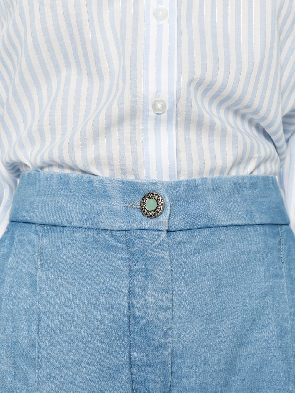 Via Masini 80 Via Masini 80 Cotton flared trousers