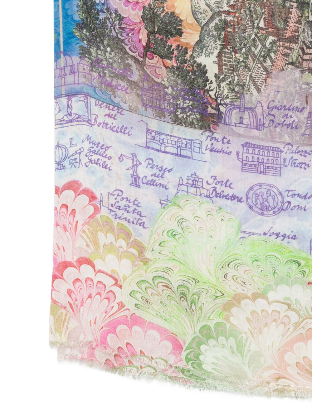 Faliero Sarti Faliero Sarti Fiorentina silk blend stole