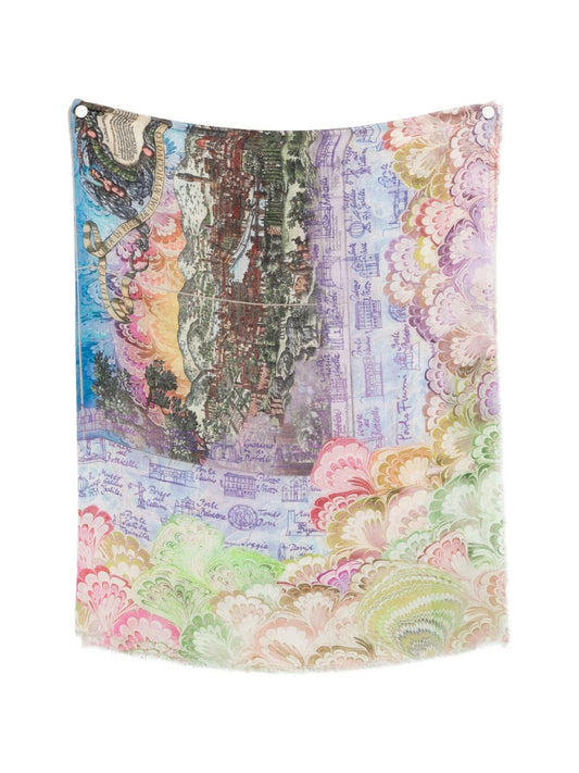 Faliero Sarti Faliero Sarti Fiorentina silk blend stole